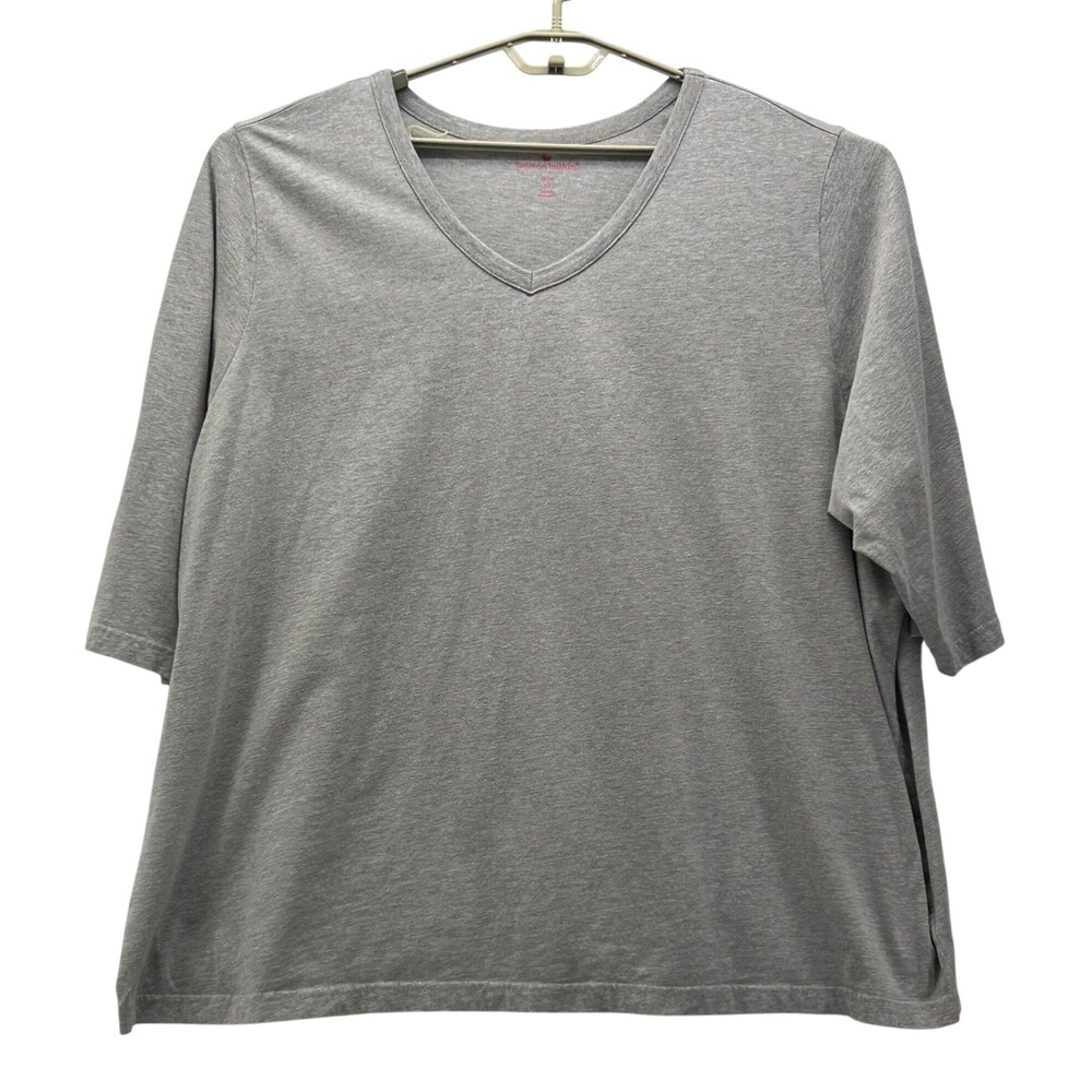 Woman Within Tunic Top Gray 4X